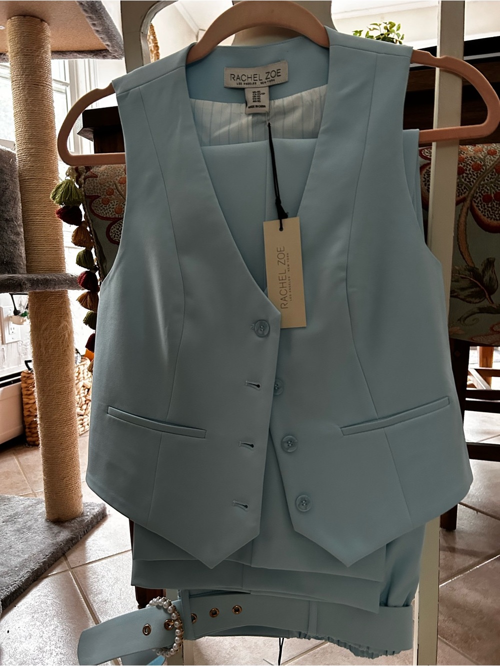 Rachel Zoe Light Blue Women's Tailored Suit